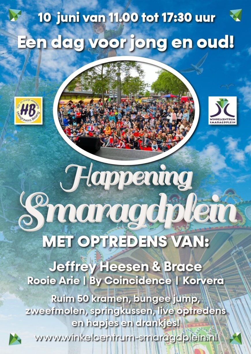 Happening Smaragdplein 10 juni – 2023